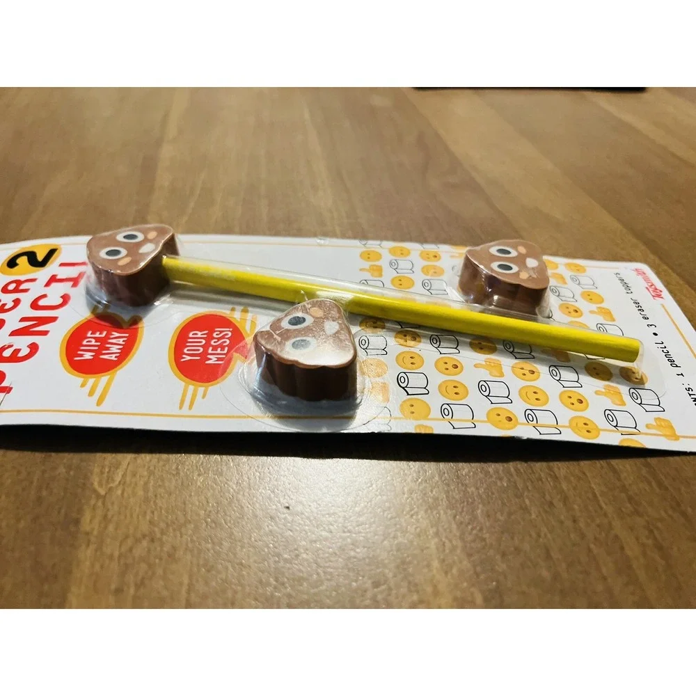 Poop Emoji Pencil Number 2 (As In Poop) Pencil Office Funny Toy Gag‎ Gift Prank